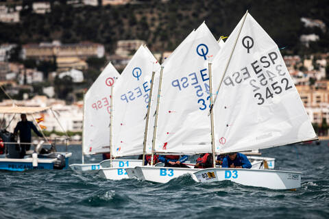 The Real Club Nàutic Barcelona wins the Catalonia Optimist Team Championship in Roses