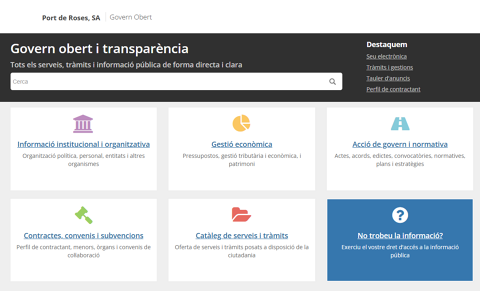 New Access to the Transparency Portal and Personal Area for Port of Roses Users