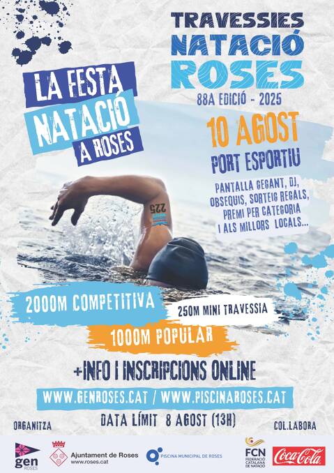 Les inscripcions a les travessies de natació de Roses ja estan obertes